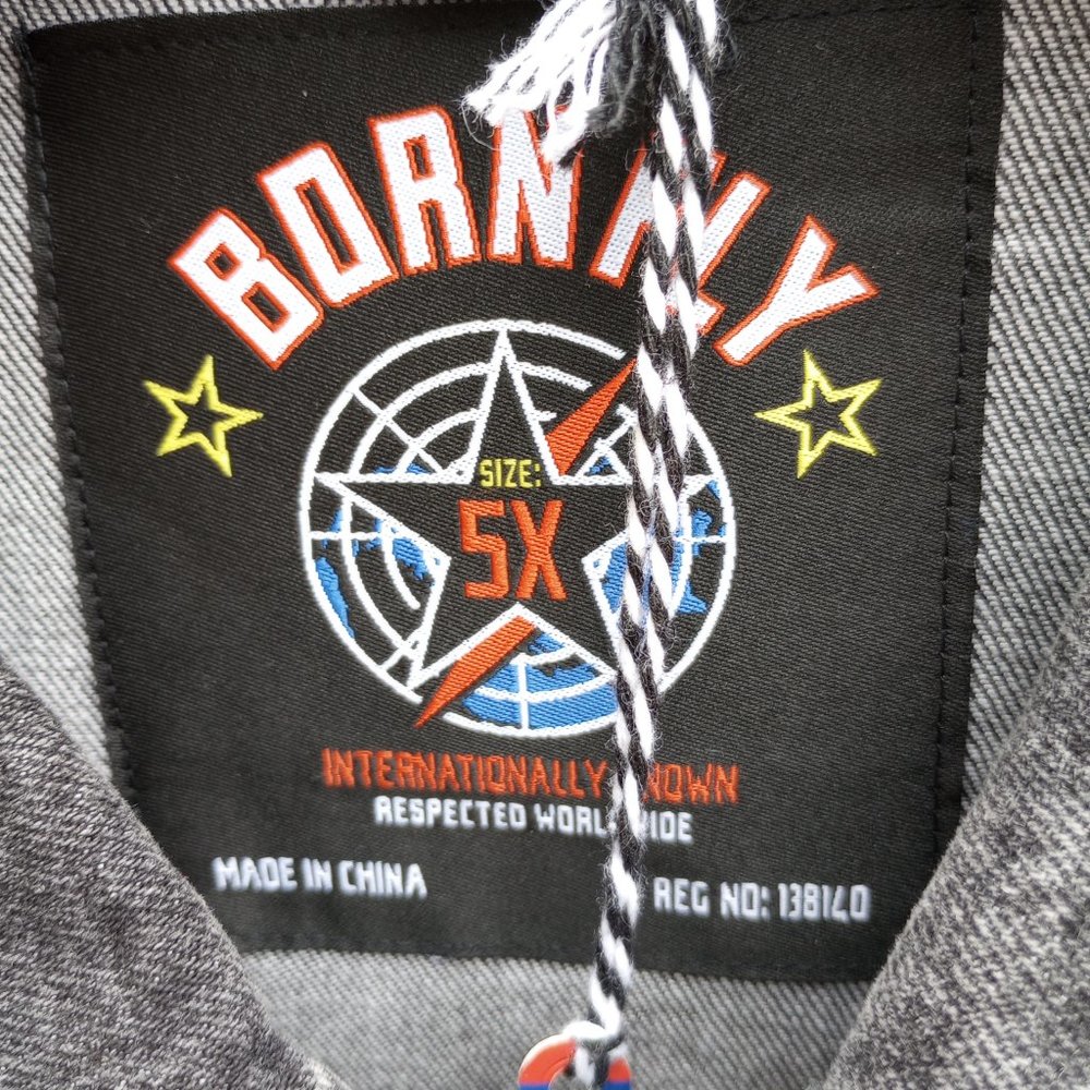 BORN FLY Embroidered Denim Jacket - Picture 9 of 16